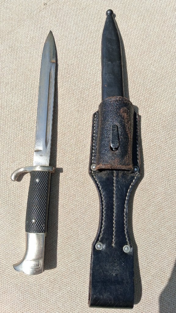 Baïonnette habillée allemande K98 WW2, Collections, Enlèvement ou Envoi, Armée de terre, Couteau ou Poignard