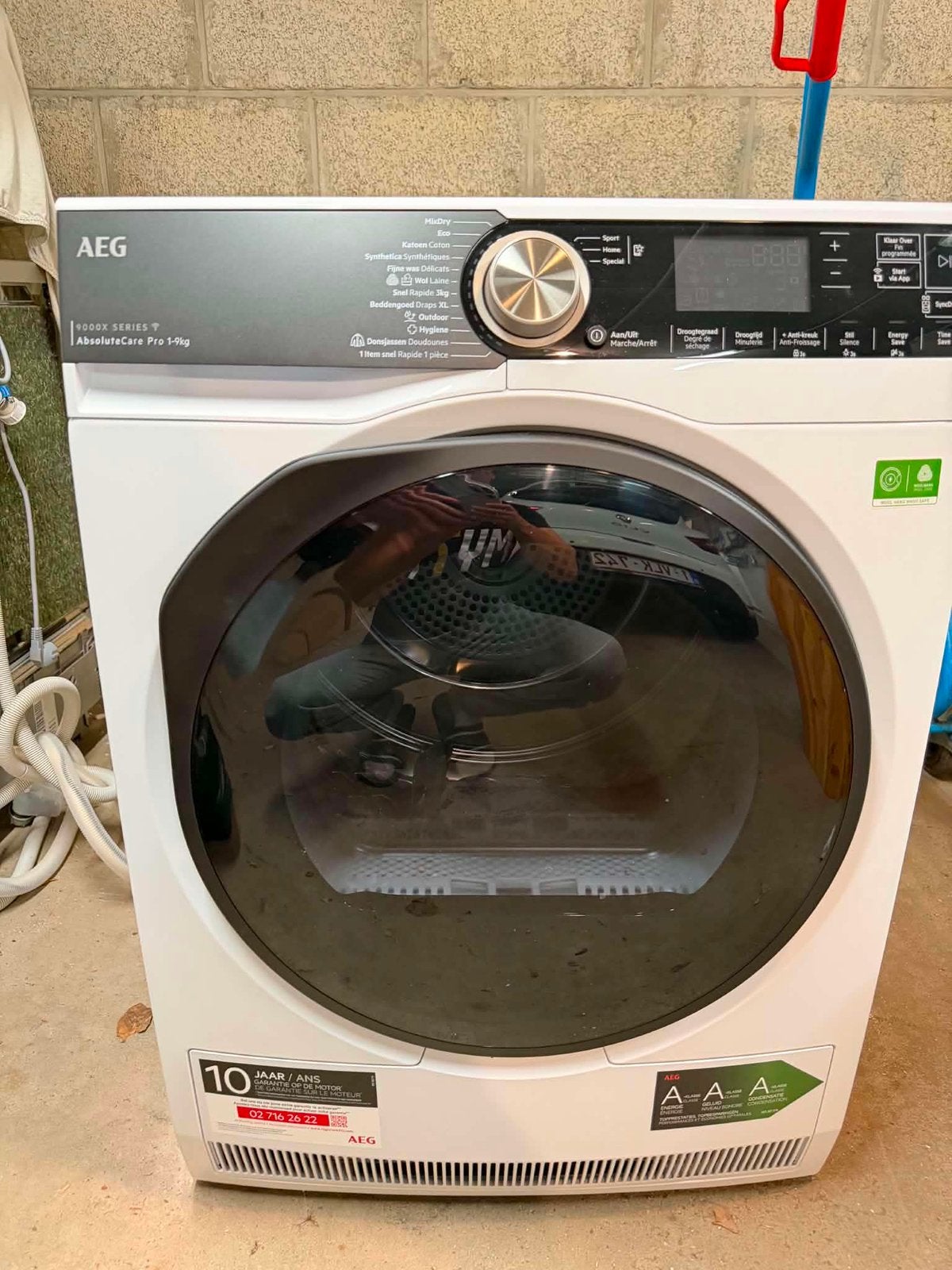 Seche linge AEG TR99V78C, 85 à 90 cm, Chargeur frontal, Enlèvement, Autres types