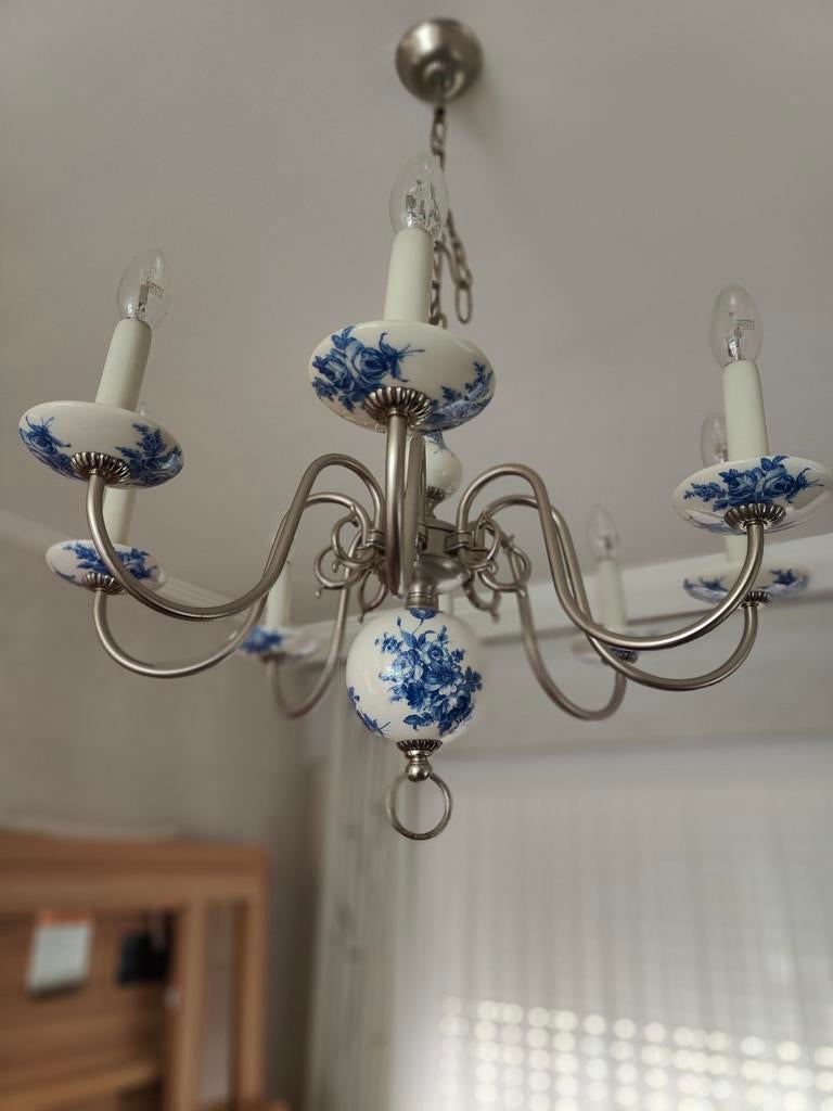Kroonluchter Delfts blauw, Ophalen