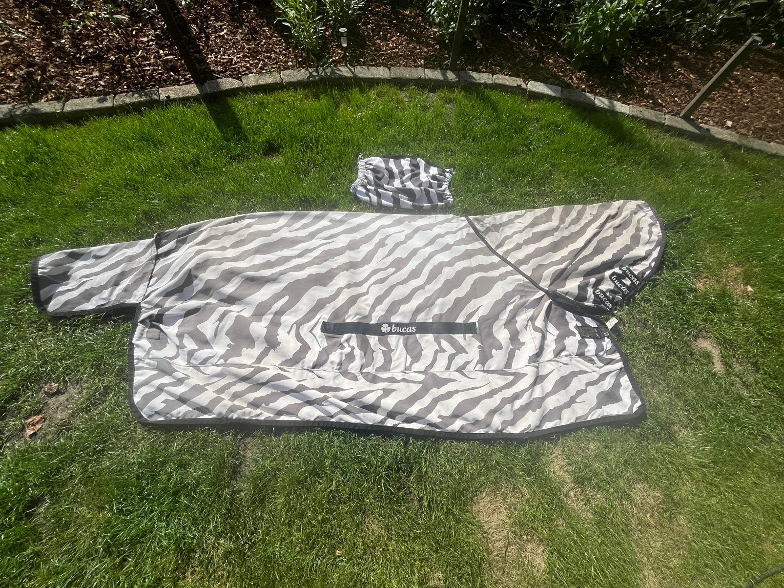 Sweet itch zebra vliegendeken van Bucas., Dieren en Toebehoren, Ophalen of Verzenden, Gebruikt
