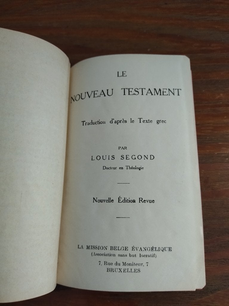 Nouveau Testament Louis Segond Mission, Livres, Enlèvement ou Envoi, Utilisé, Christianisme | Protestants