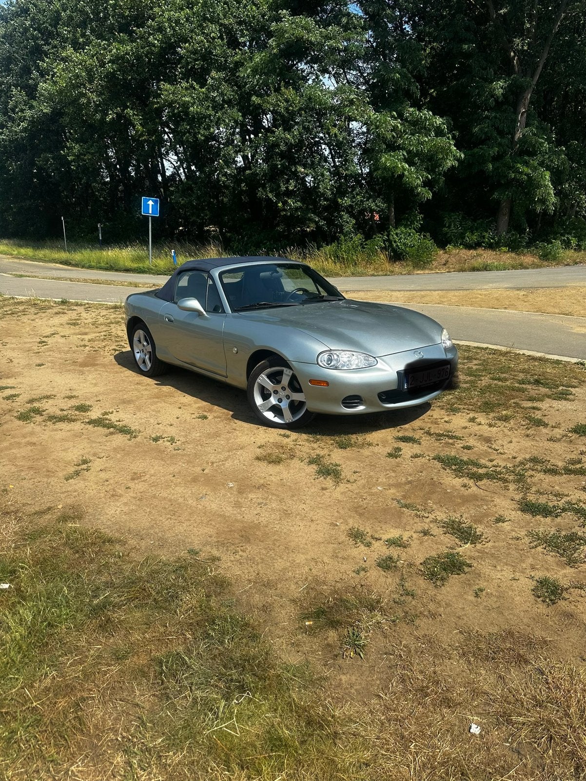 Mazda mx5 1.8i 16v VVT NBFL Silver Blues, Auto's, Achterwielaandrijving, Cabriolet, Handgeschakeld, 2 deurs