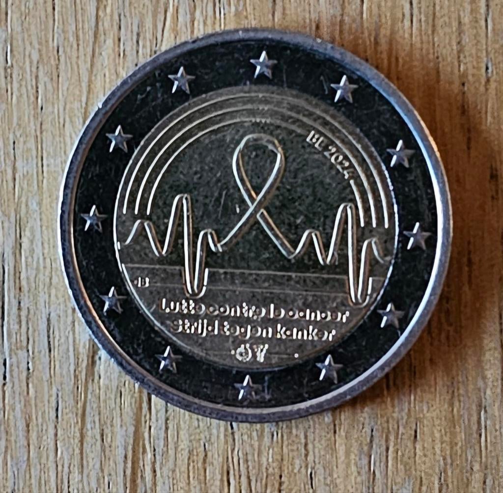 2 euro herdenkingsmunt  belgië 2024, Ophalen of Verzenden, België, 2 euro, Losse munt