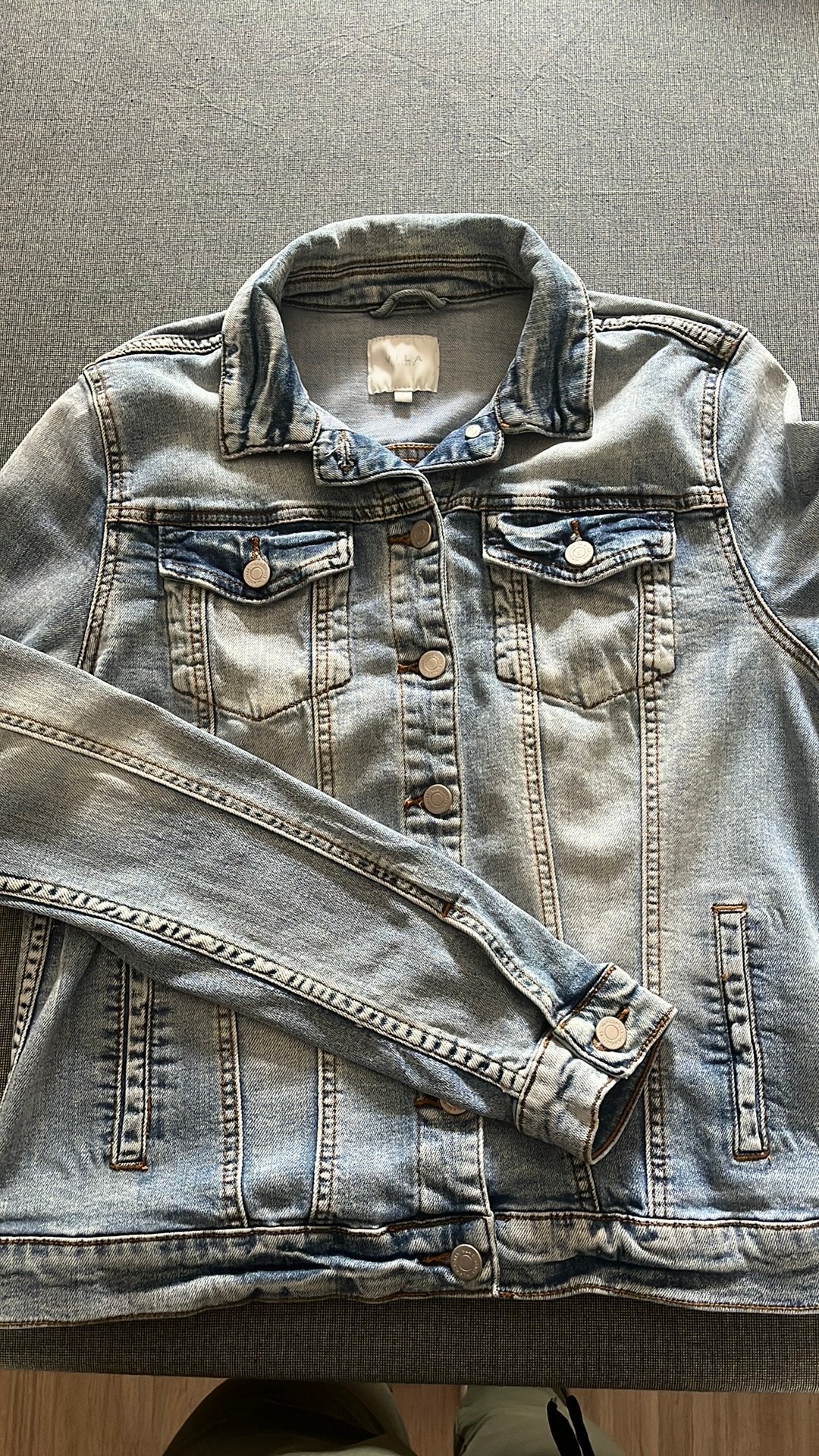 Jeansjas: Villa maat L., Kleding | Heren, Jassen | Zomer, Ophalen of Verzenden, Zo goed als nieuw, Maat 52/54 (L)