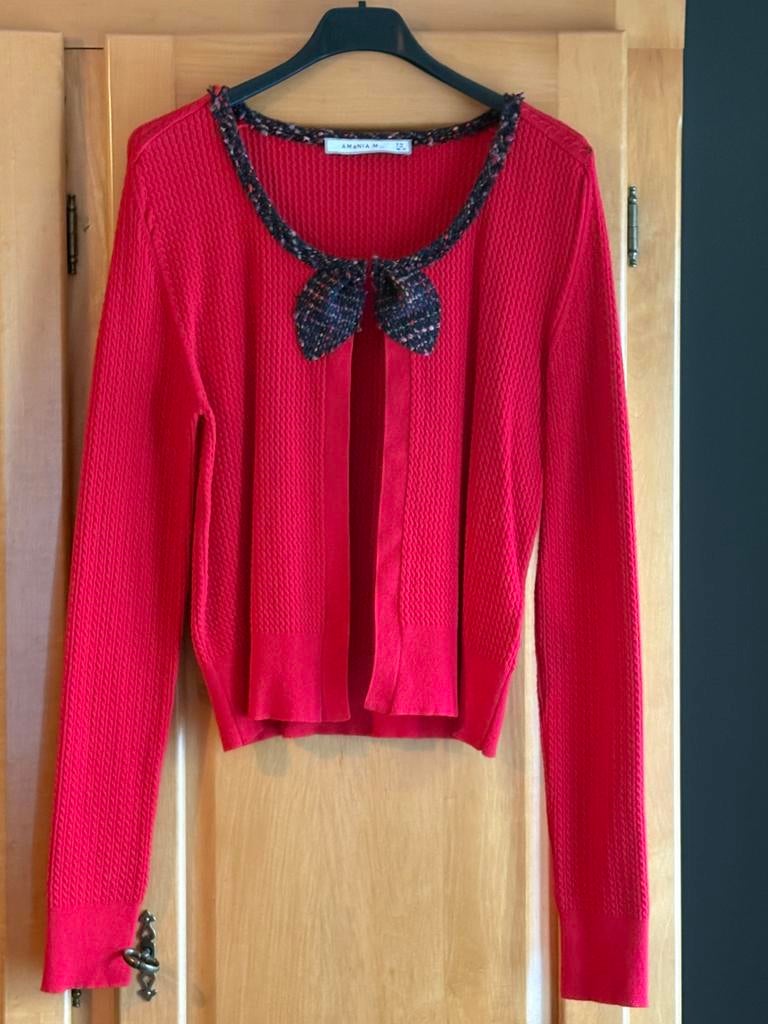 Rood giletje van Amania Mo (36)., Kleding | Dames, Ophalen of Verzenden, Zo goed als nieuw, Maat 36 (S), Rood