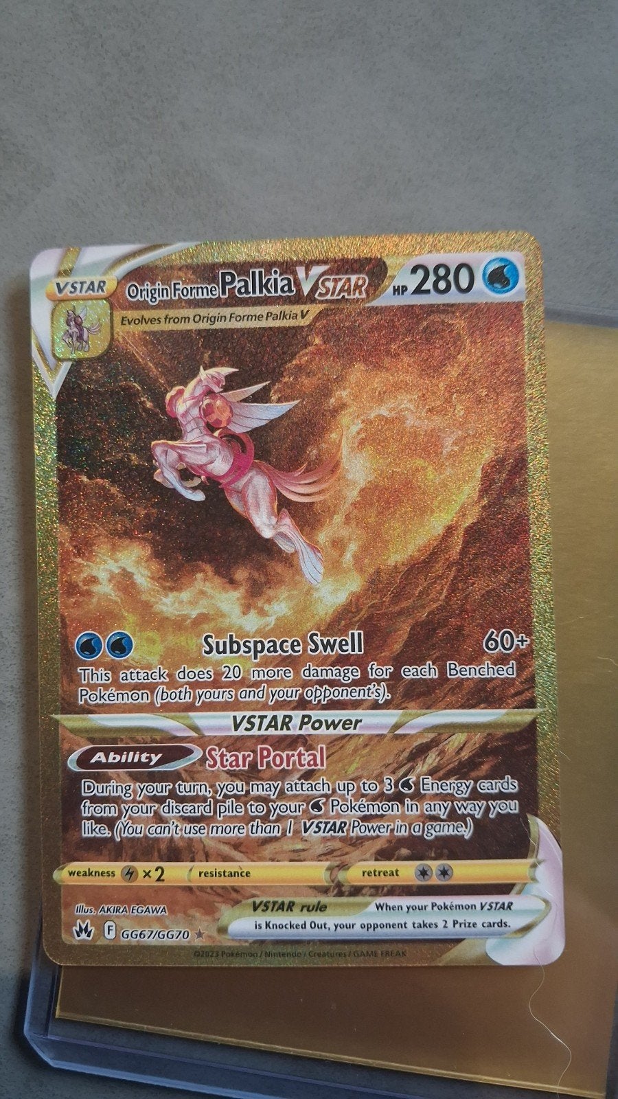 Palkia Vstar Gold, Enlèvement ou Envoi