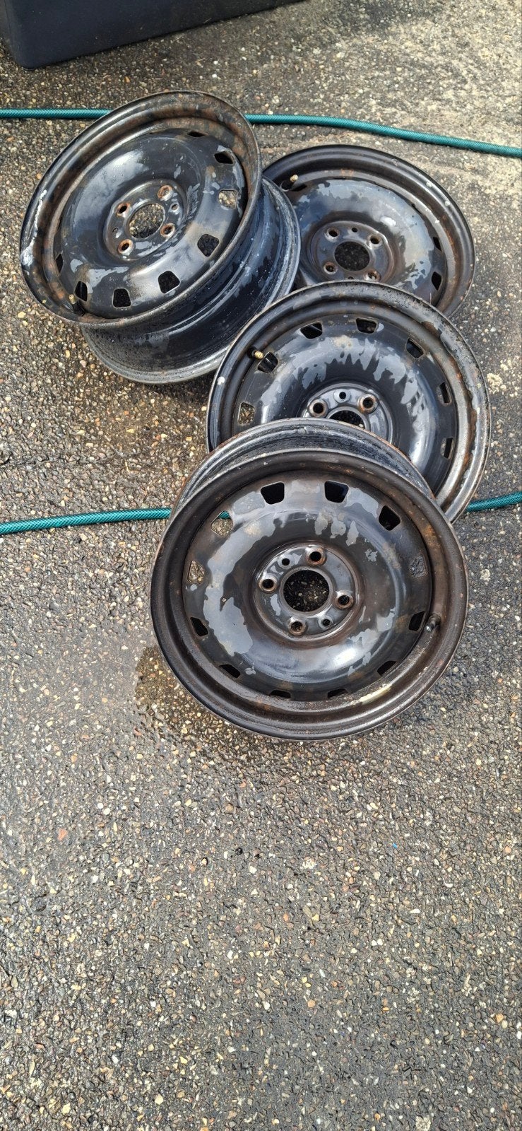 Jantes en acier Lancia Y- Fiat Panda 2- Fiat Punto, Enlèvement ou Envoi, Utilisé, 14 pouces, Jante(s)