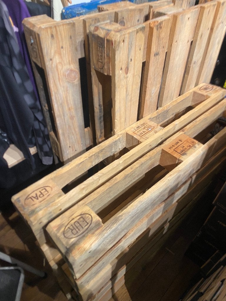 6 Palletes EPAL ( EU), Bricolage & Construction, Bois & Planches, Enlèvement, Comme neuf, Planche