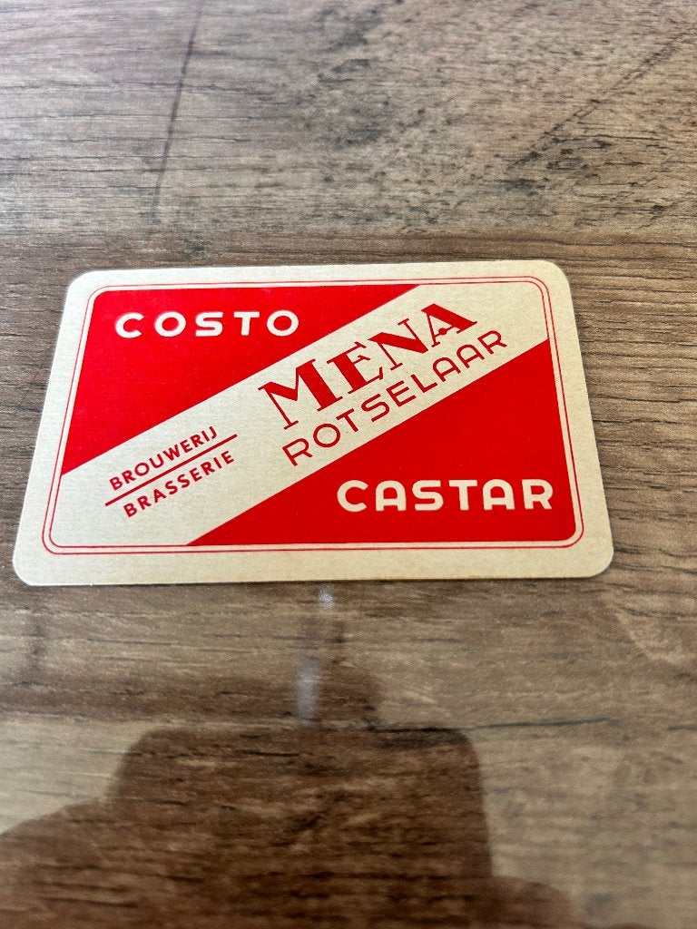 1 losse speelkaart brouwerij mena, Collections, Enlèvement ou Envoi, Neuf, Carte(s) à jouer