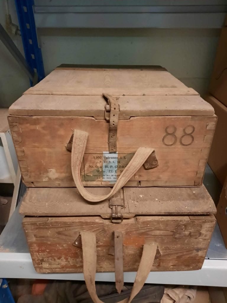 Duitse munitiekisten WO II, Verzamelen, Militaria | Algemeen, Ophalen, Landmacht, Kist of Geocache