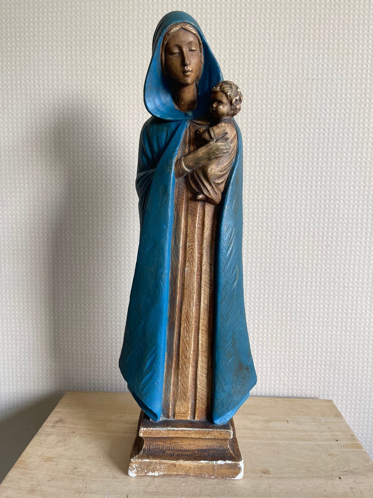 Vintage madonna beeld, Antiek en Kunst, Ophalen of Verzenden