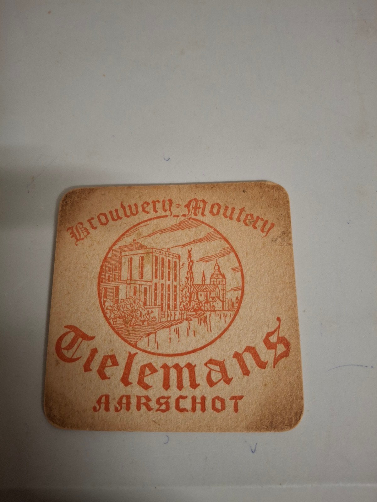 oud bierviltje tielemans aarschot, Ophalen of Verzenden
