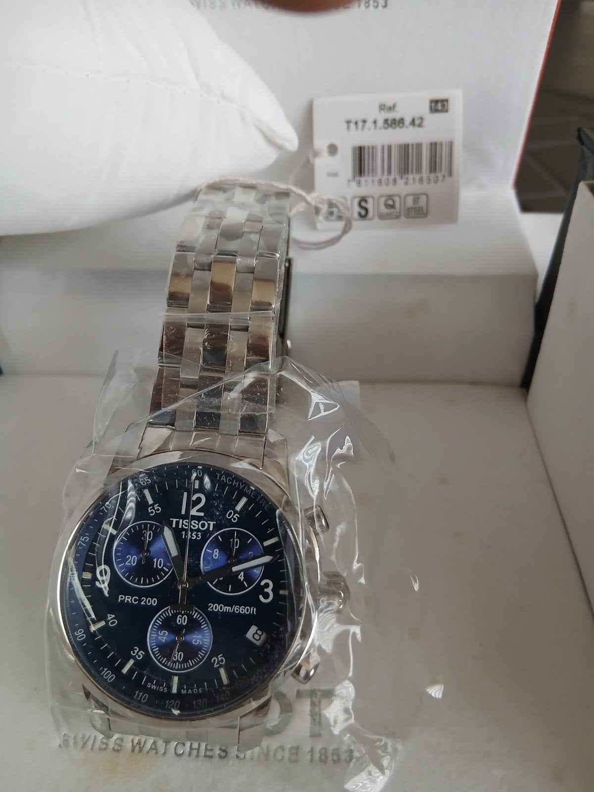 Nieuwe Tissot horloge, Handtassen en Accessoires, Horloges | Antiek, Staal, Met bandje, Tissot, Polshorloge