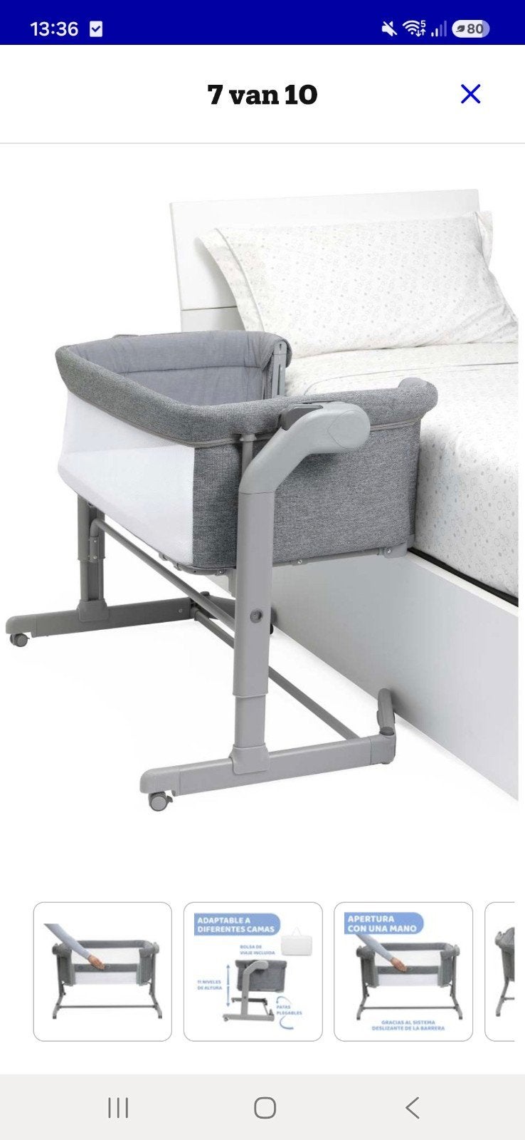 Co-sleeper Chicco next2me magic evo - grijs, Enfants & Bébés, Berceaux & Lits, Neuf, Berceau, Enlèvement