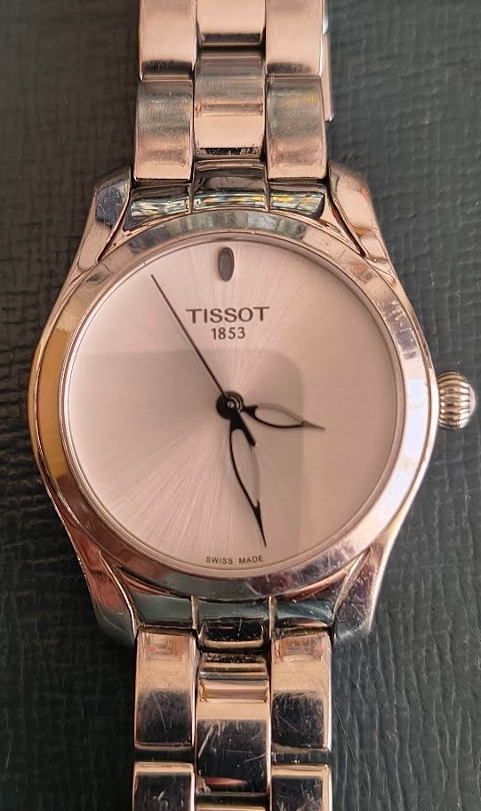 Tissot T-Wave dameshorloge – Zwitsers – doos & garantiekaart, Overige merken, Staal, Gebruikt, Staal