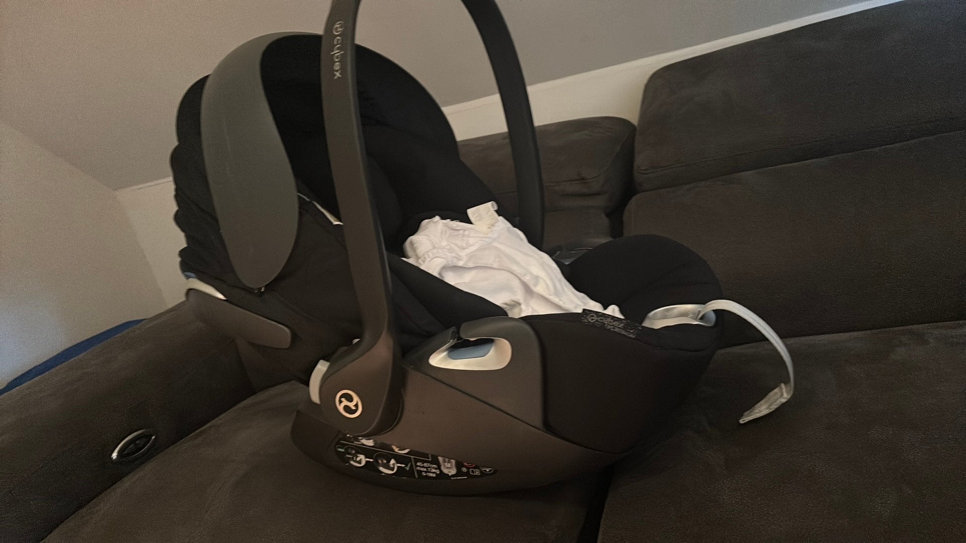 Cybex cloud T zwart & Isofix-base incl, Enfants & Bébés, Enlèvement, Utilisé, Isofix