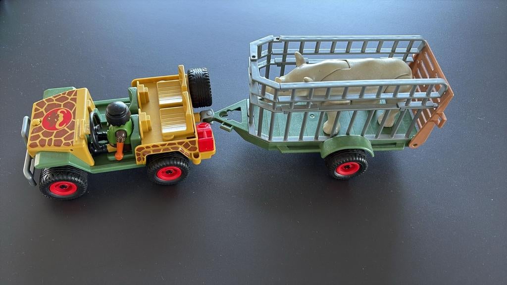 Safari jeep Playmobil, Ophalen
