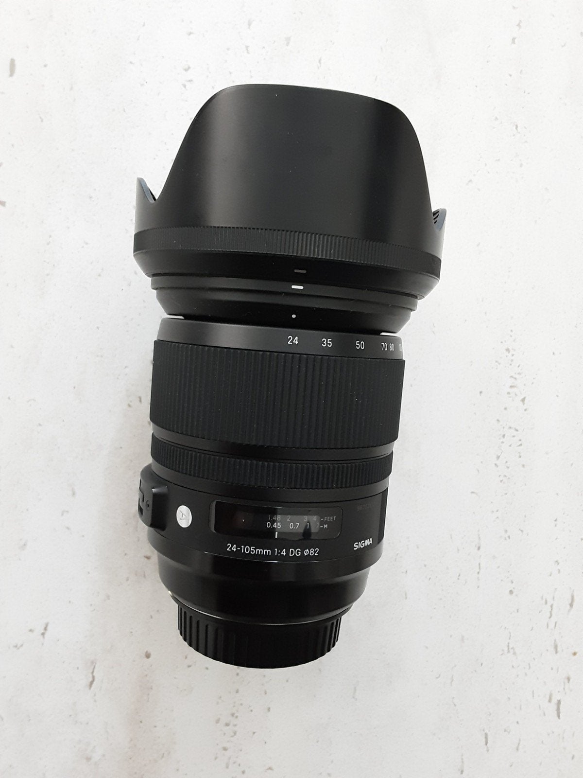 Sigma 24-105 mm F/4.0 DG OS HSM Art Canon EF, comme neuf, Pare-soleil, Comme neuf, 24 mm, Canon EF