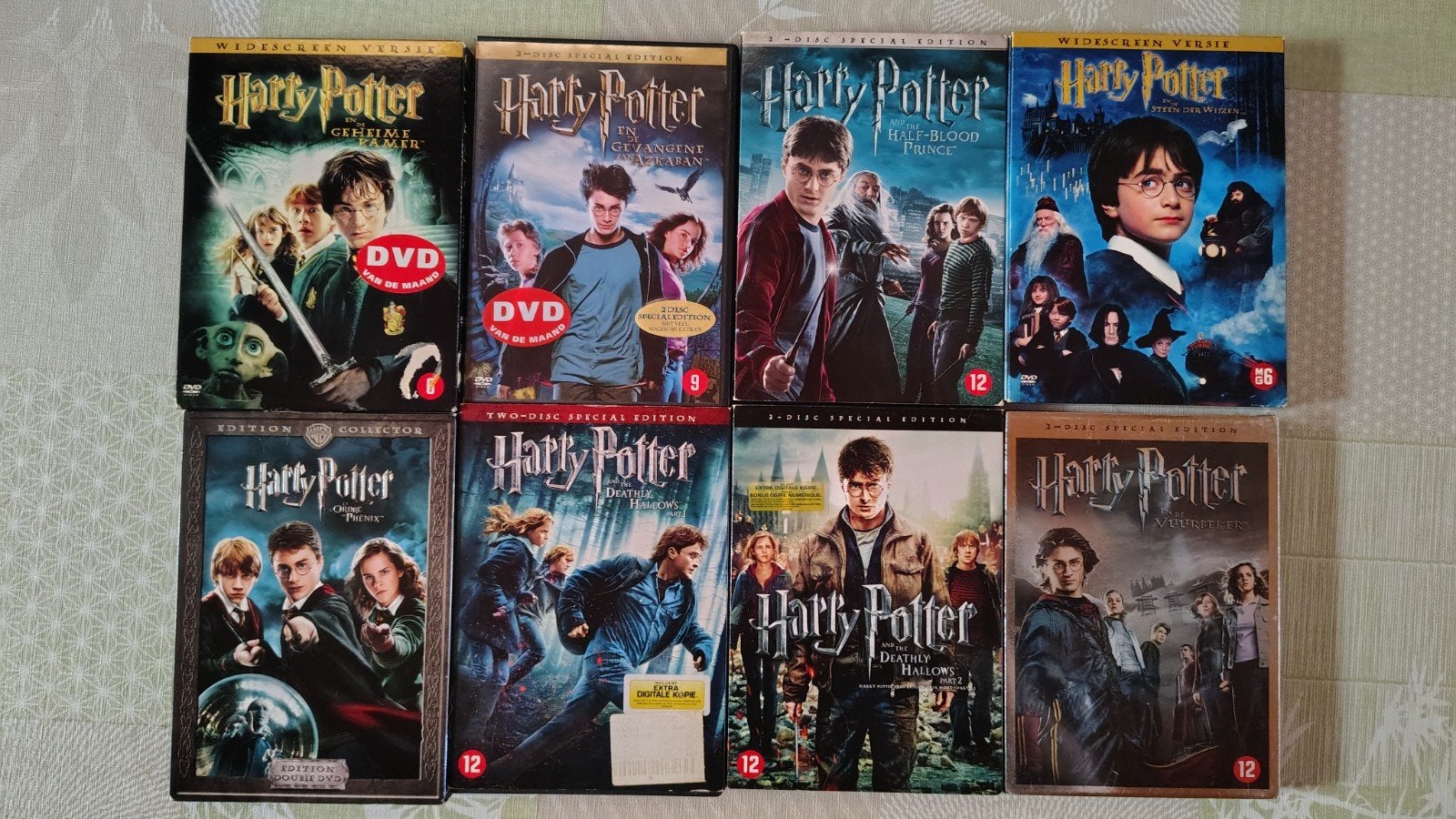 Alle Harry Potter DVDs., Verzamelen, Harry Potter, Ophalen of Verzenden, Zo goed als nieuw, Overige typen