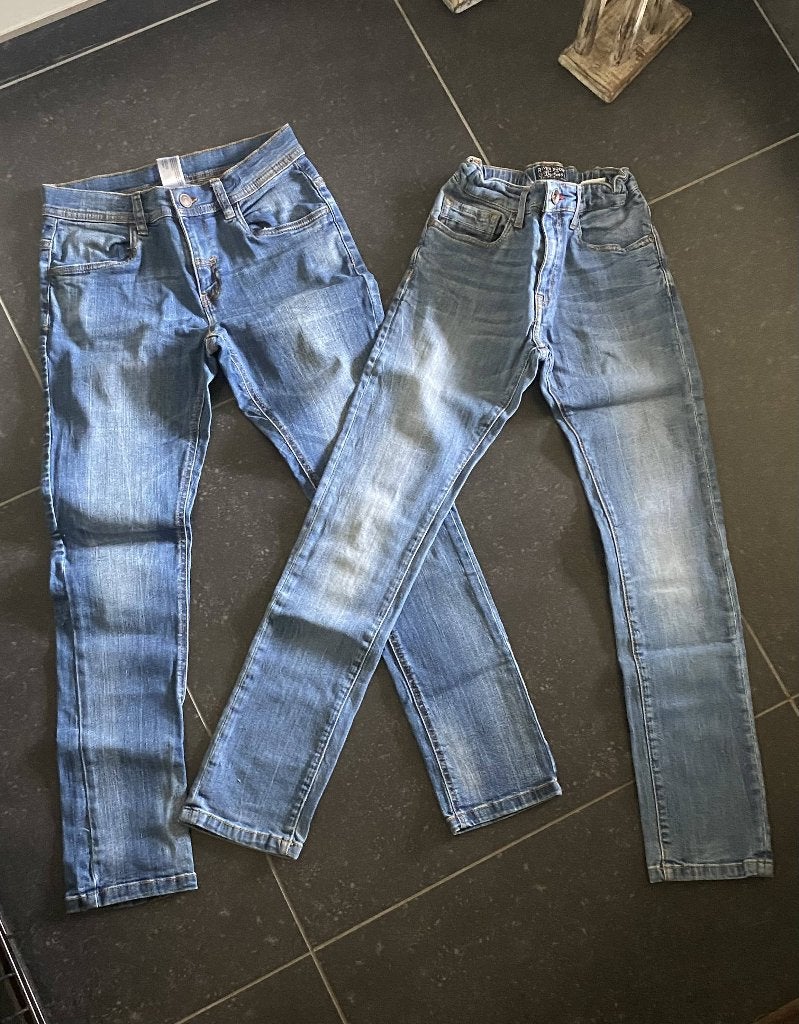 Superbes jeans, taille 140, y compris RiverWoods, Enlèvement ou Envoi, Comme neuf, Taille 140