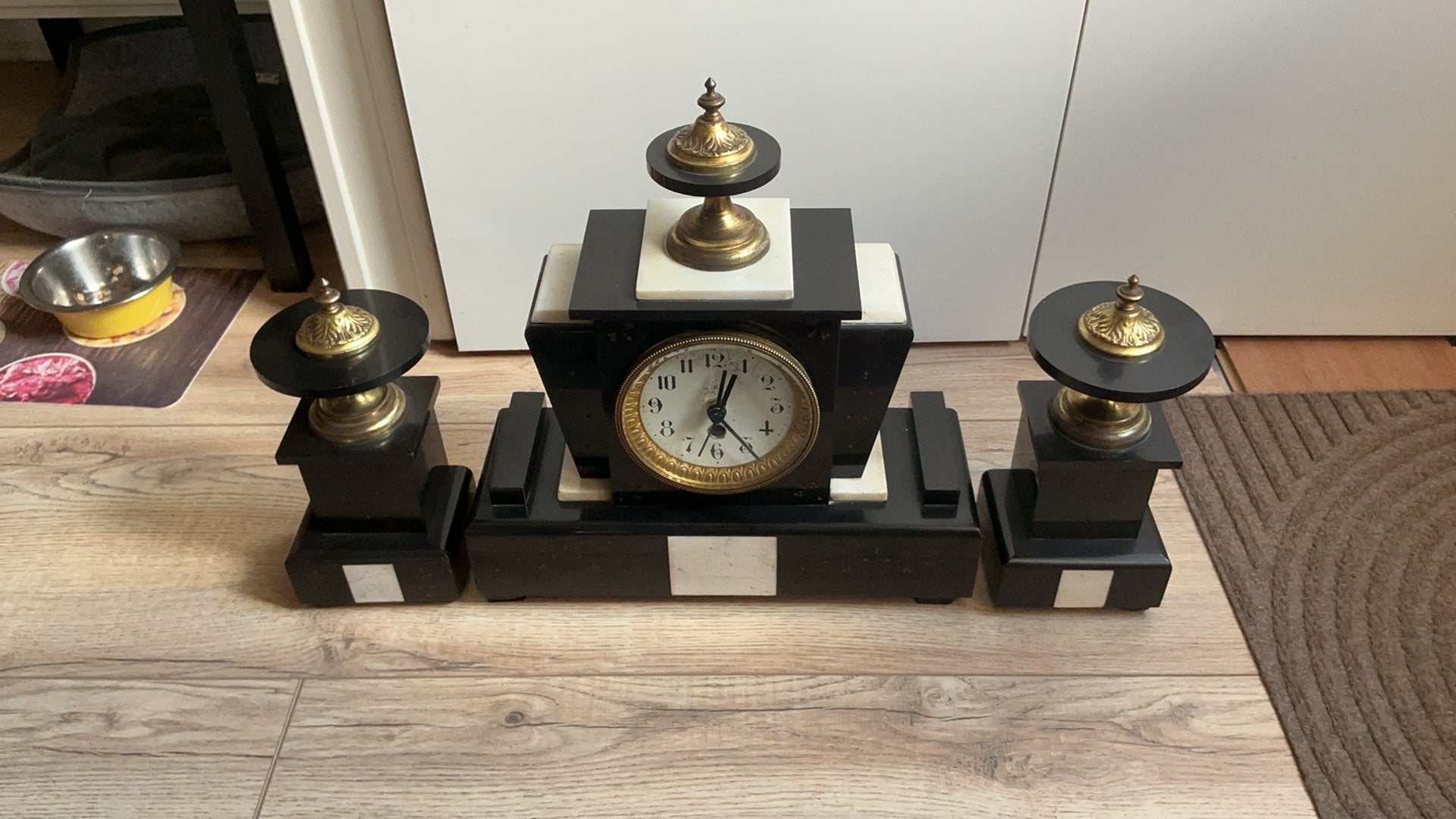 Antieke Art Deco schouwklok, Art deco, Ophalen, Zo goed als nieuw