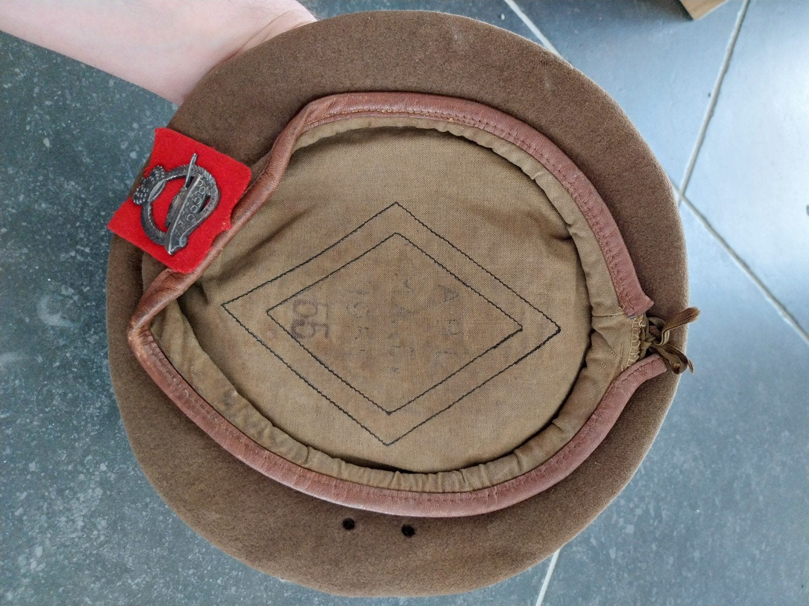 ABL baret 4e bataljon zware tanks 1951, Ophalen of Verzenden