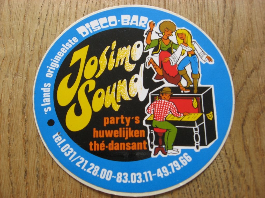 Sticker Disco-Bar Josimo Sound 10,5 cm, Enlèvement ou Envoi, Neuf, Autres types
