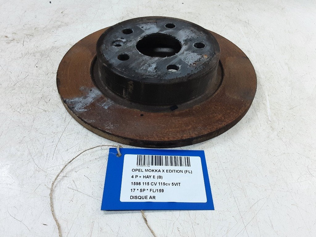 FREIN DISQUE ARRIÈRE Opel Mokka / Mokka X (01-2012/12-2019), Opel, Opel Automobile GmbH, Utilisé, Kontakt-opel@opel.com