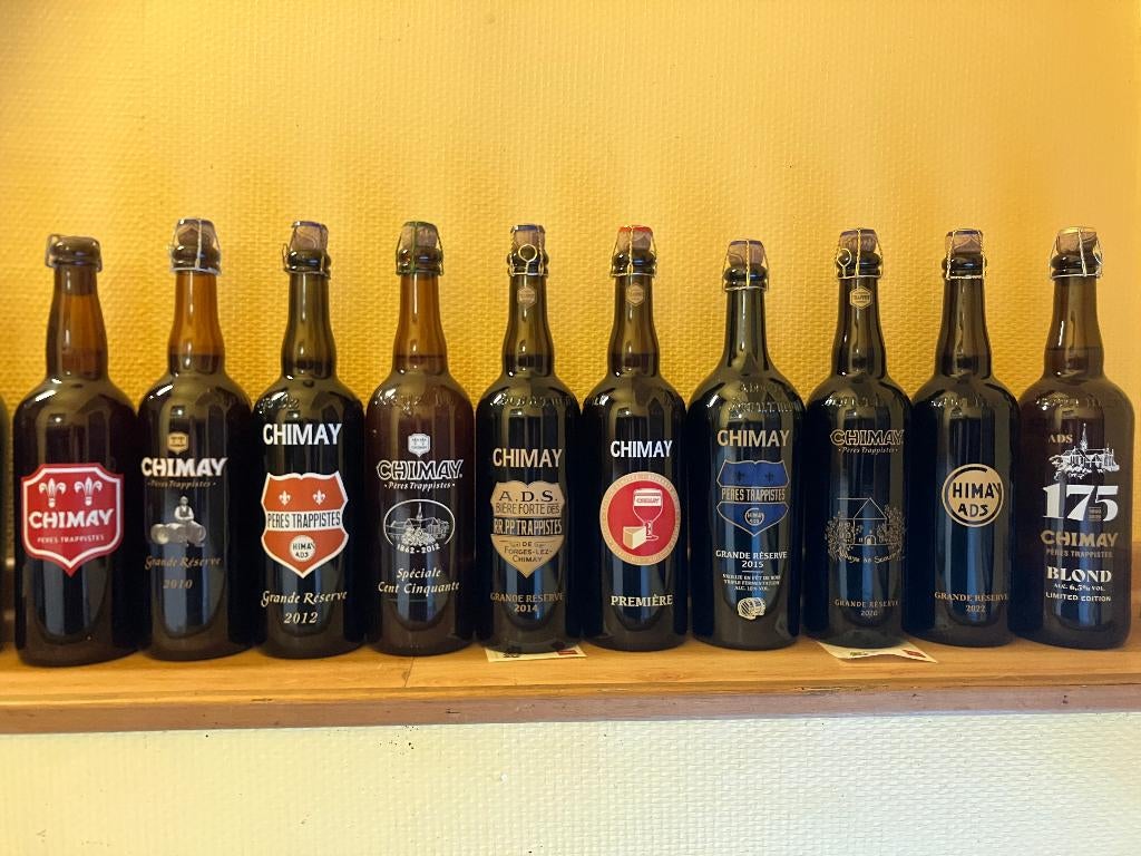 ECHANGE bouteille TRAPPISTE de CHIMAY sérigraphiée RARE !!!, Collections, Marques de bière, Enlèvement ou Envoi, Bouteille(s)