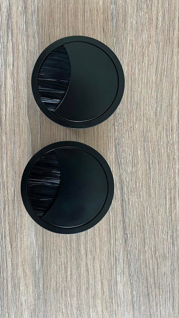 2 x Aluminium kabeldoorvoer 8 cm met borstel, Ophalen of Verzenden, Nieuw, Metaal