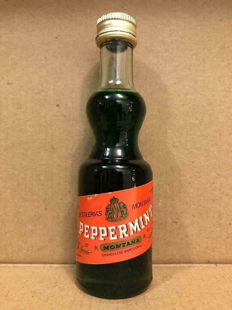 Pepermunt - Montana - Alcoholmonster - 45ml, Gebruikt, Spanje, Overige typen, Ophalen of Verzenden