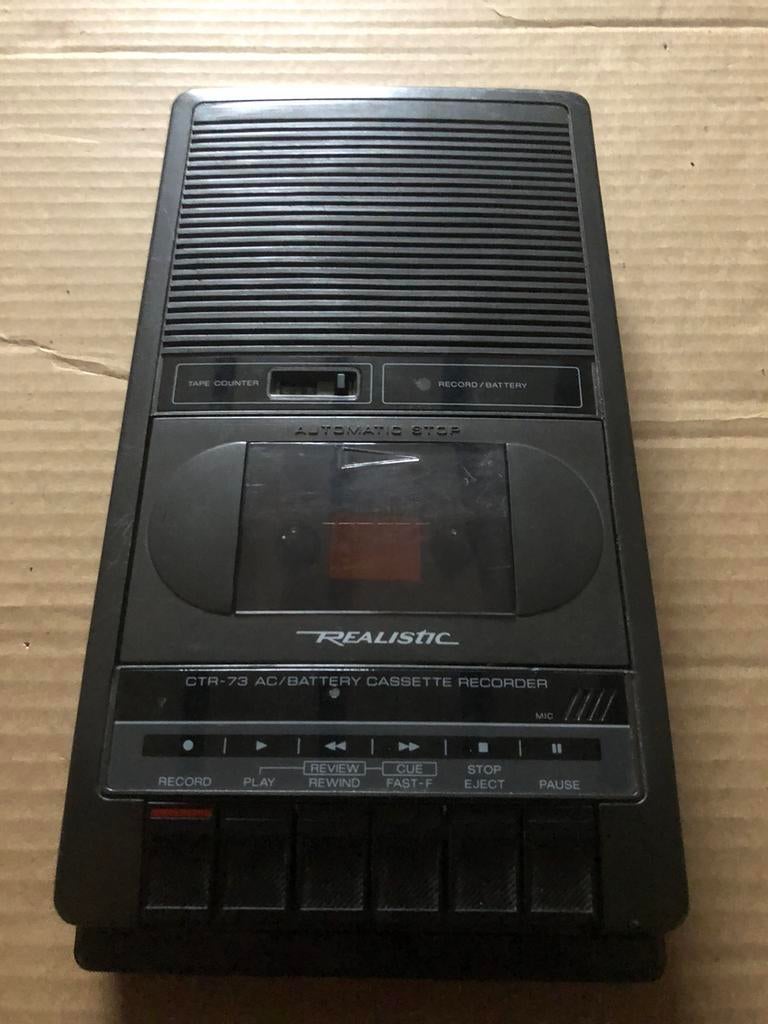 Vintage casettespeler/recorder Realistic CTR-73, Audio, Tv en Foto, Cassettedecks, Ophalen of Verzenden, Enkel, Overige merken