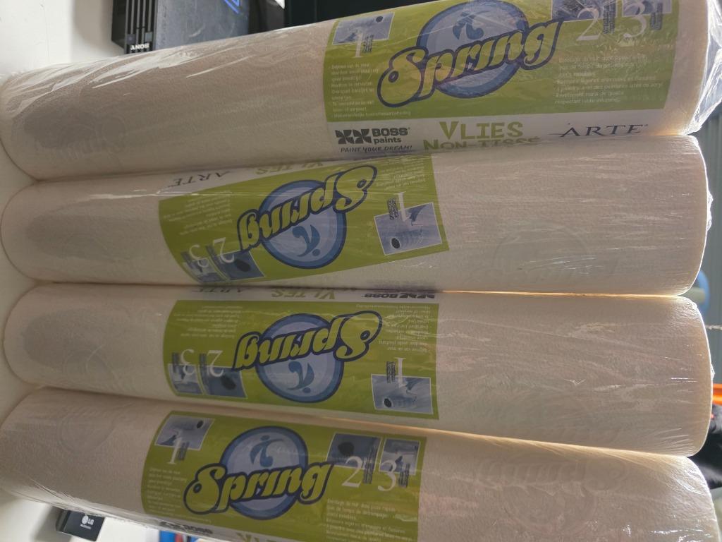 Spring studio 100vlies behang 4 rollen, Ophalen of Verzenden, Nieuw, Tv, Overige typen