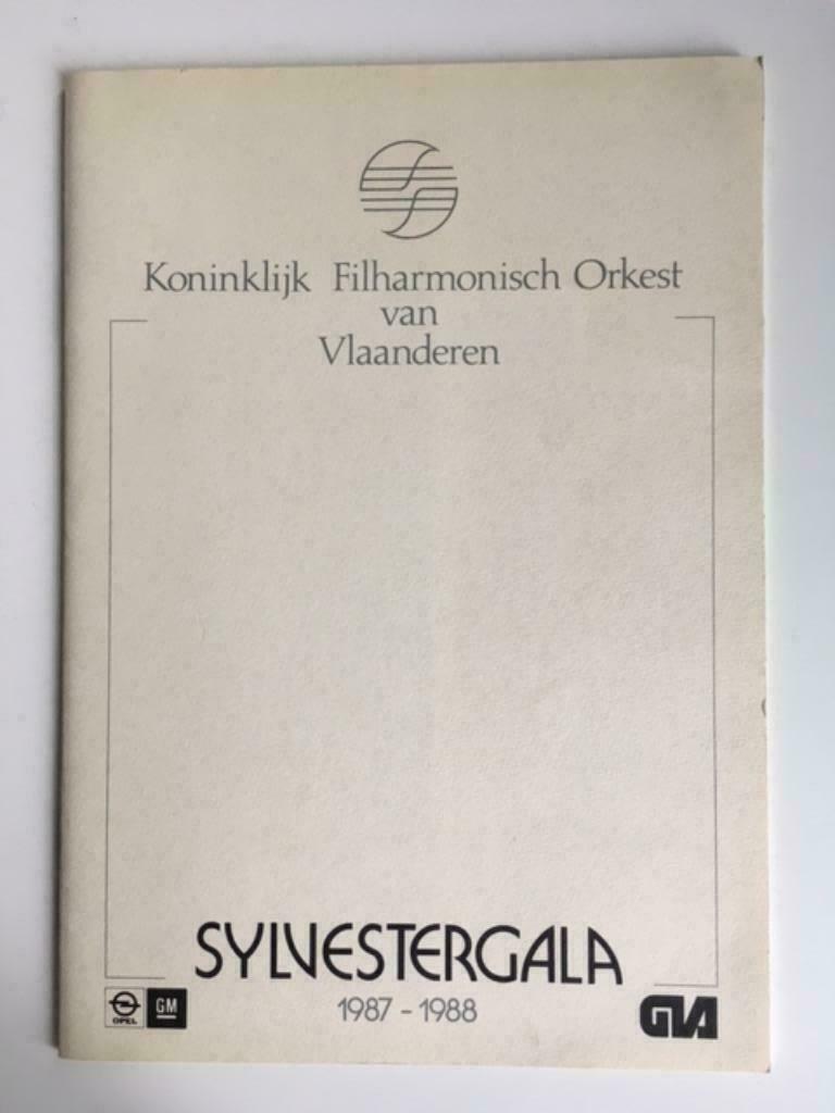 Programmaboekje Sylvestergala 87-88 Koninklijk Filharmonisch, Ophalen of Verzenden, Gebruikt