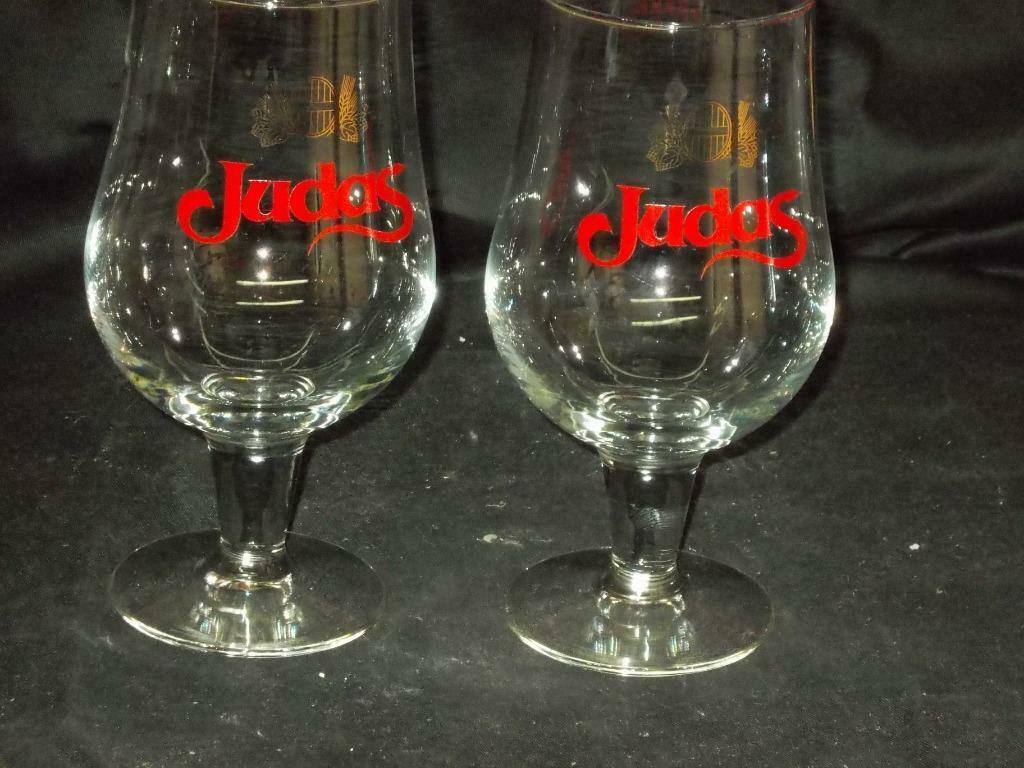Bierglazen.Judas.Bier.Alken - Maes.D 130, Ophalen of Verzenden, Zo goed als nieuw, Glas of Glazen, Overige merken