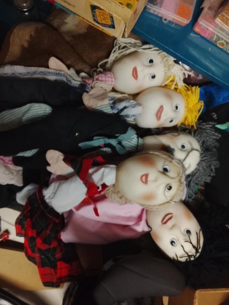 Oude poppenkast poppen, Ophalen, Zo goed als nieuw, Pop