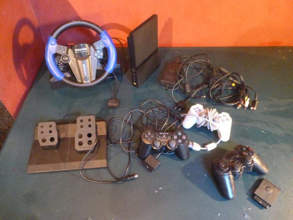 Playstation 2 console + spellen, Ophalen, Gebruikt, Met geheugenkaart