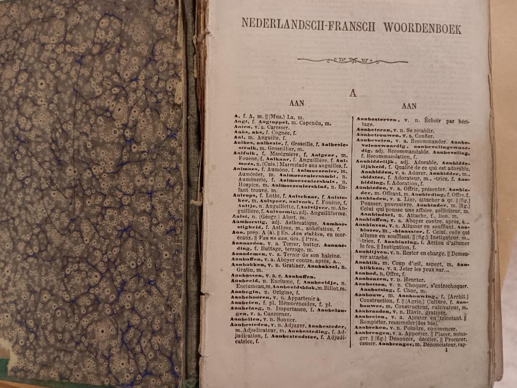 oud woordenboek Callewaert's, Ophalen
