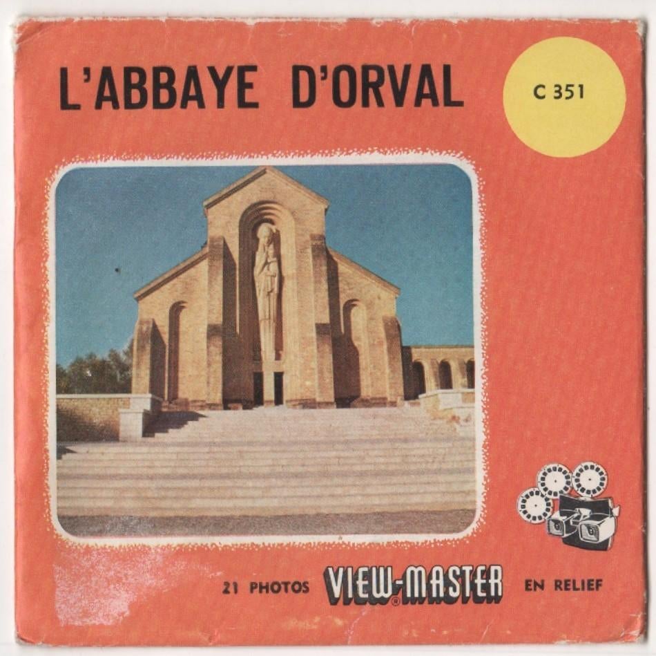 View-master L'abbaye d'Orval C 351 + Livrets FR et NL, Antiquités & Art, Enlèvement ou Envoi