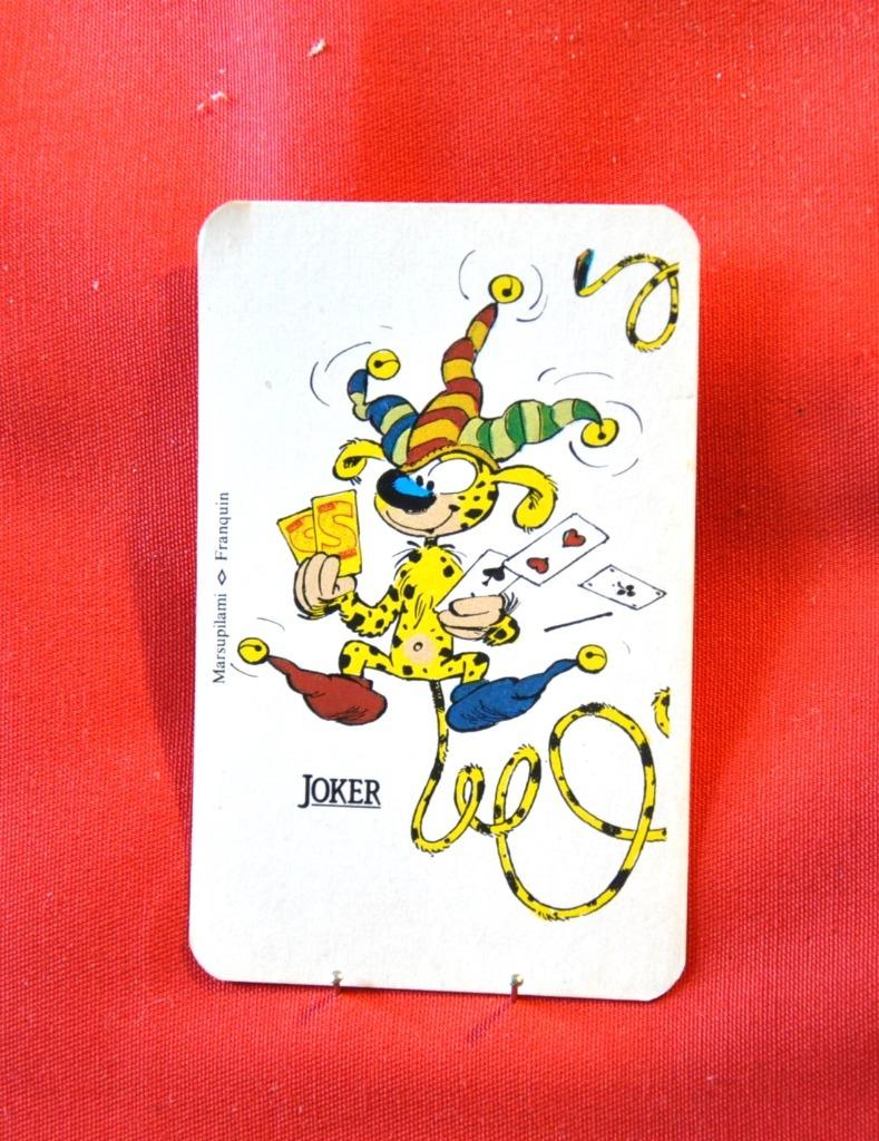 carte a jouer joker spirou marsupilami chapeau couleur 2, Enlèvement ou Envoi, Comme neuf, Joker(s)