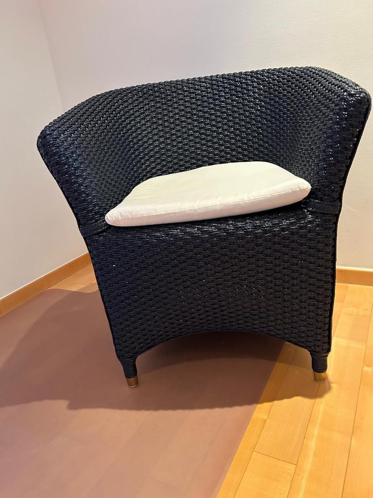 Comfortabele stoel - donkerblauw, Huis en Inrichting, Ophalen, Zo goed als nieuw