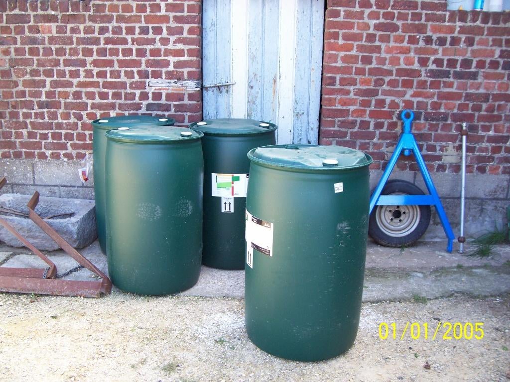 Regenwaterton, Ophalen, Kunststof, 150 liter of meer, Zo goed als nieuw