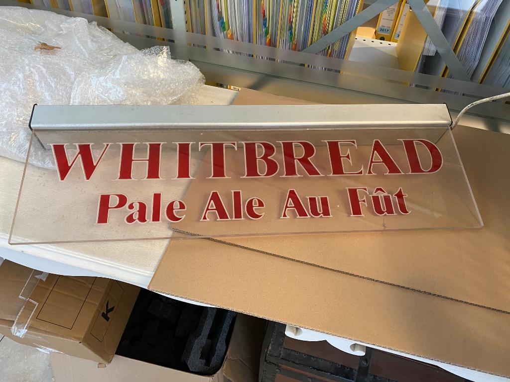 biere WHITBREAD Pale Ale enseigne lumineuse, Verzamelen, Merken en Reclamevoorwerpen, Ophalen of Verzenden