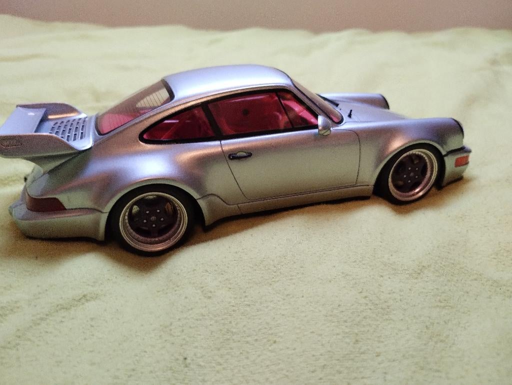 1:18 Porsche 911 (964) RSR 3.8 Polar Silver GT Spirit, Ophalen of Verzenden, Nieuw, Auto, Overige merken