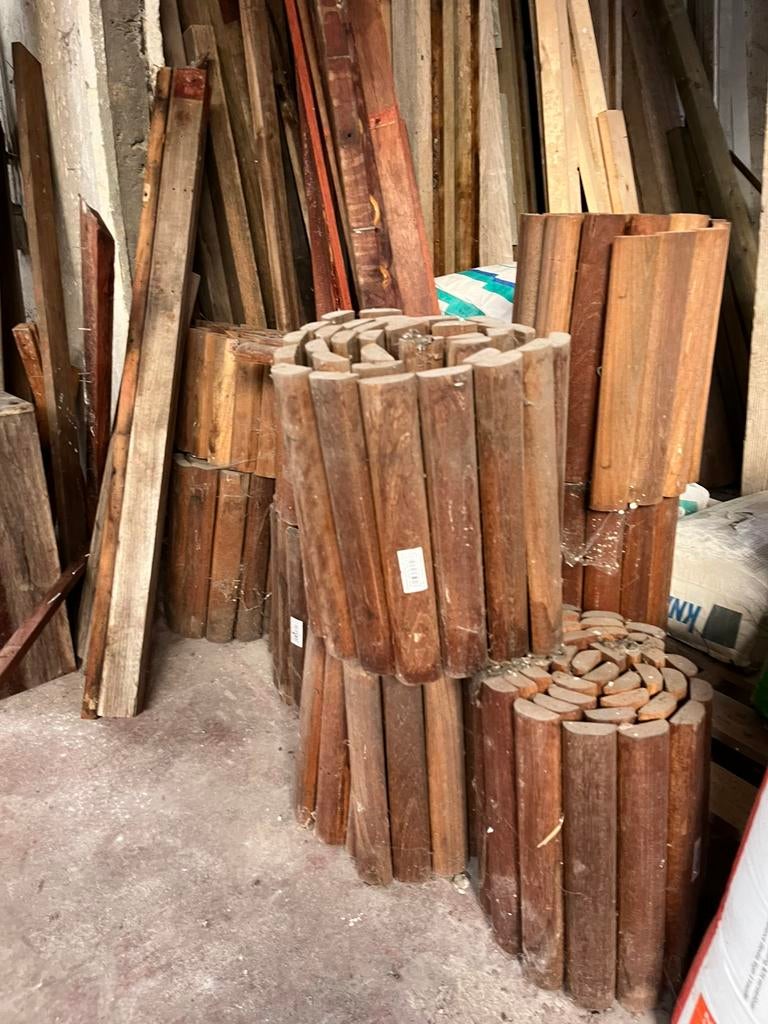 Houten Afboording tuin, Ophalen, Zo goed als nieuw