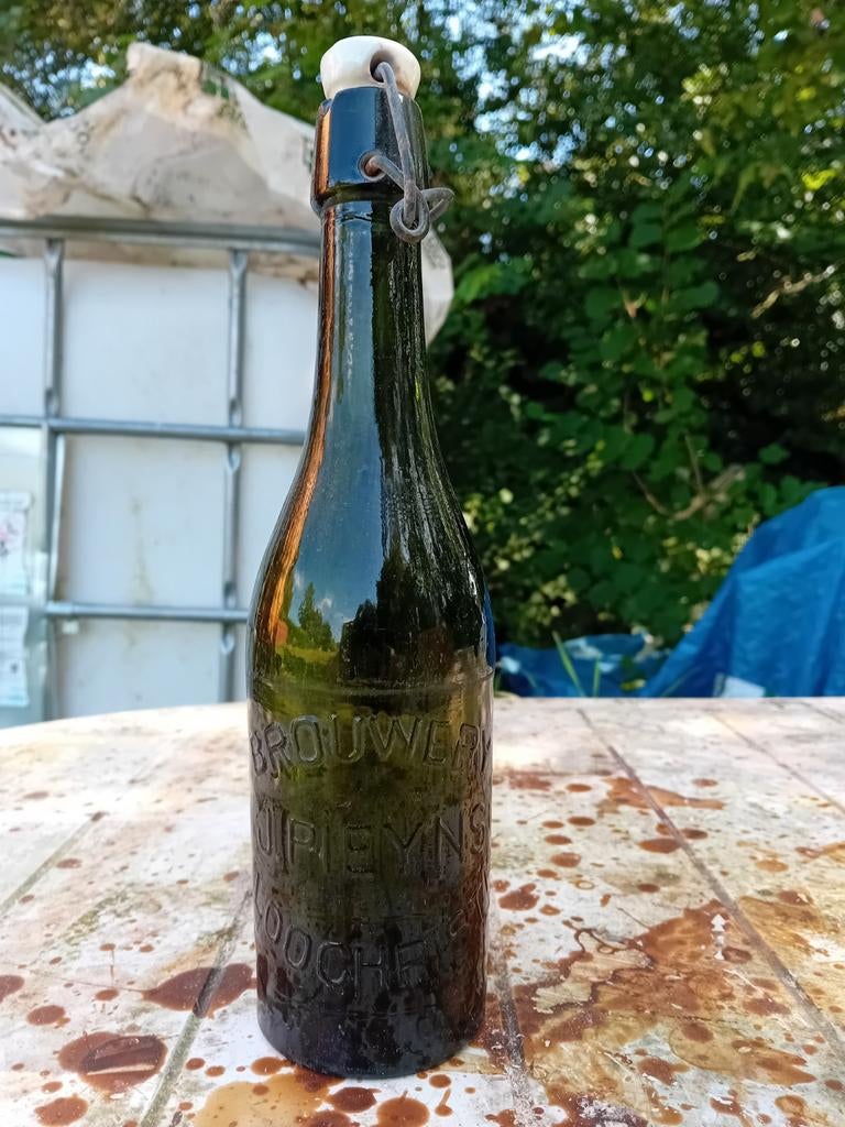 Oude vintage bierfles brouwerij J Pienyns Lochristi, Enlèvement ou Envoi, Utilisé