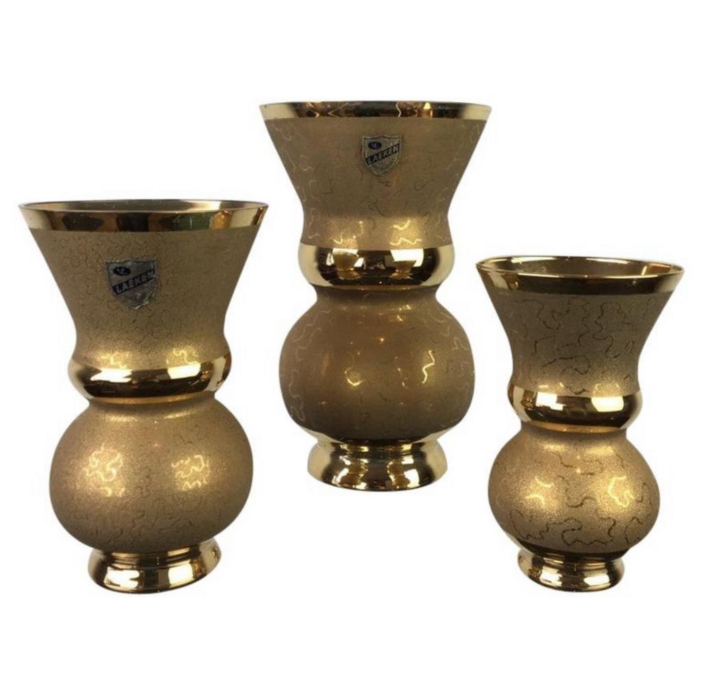 Art Deco Gouden Vaasjes, Laeken Brussel, Ophalen of Verzenden