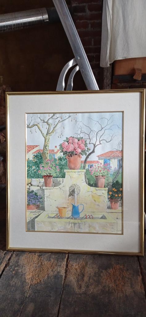 Tableau - Aquarelle signé Paul ROUGE, Antiquités & Art, Art | Peinture | Classique, Enlèvement