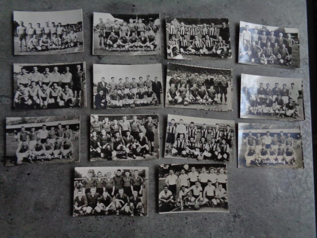 BELGIAN CHEWING GUM  1951/52  VOETBAL KAARTJES 17X , Ophalen of Verzenden