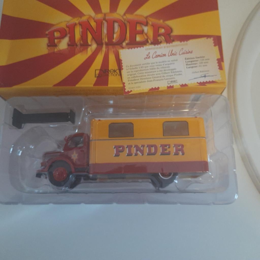 CIRCUS PINDER 1/43: CAMION UNIC 1952 KEUKEN *MIB*NEW*, Hobby en Vrije tijd, Modelauto's | 1:43, Ophalen, Nieuw, Bus of Vrachtwagen